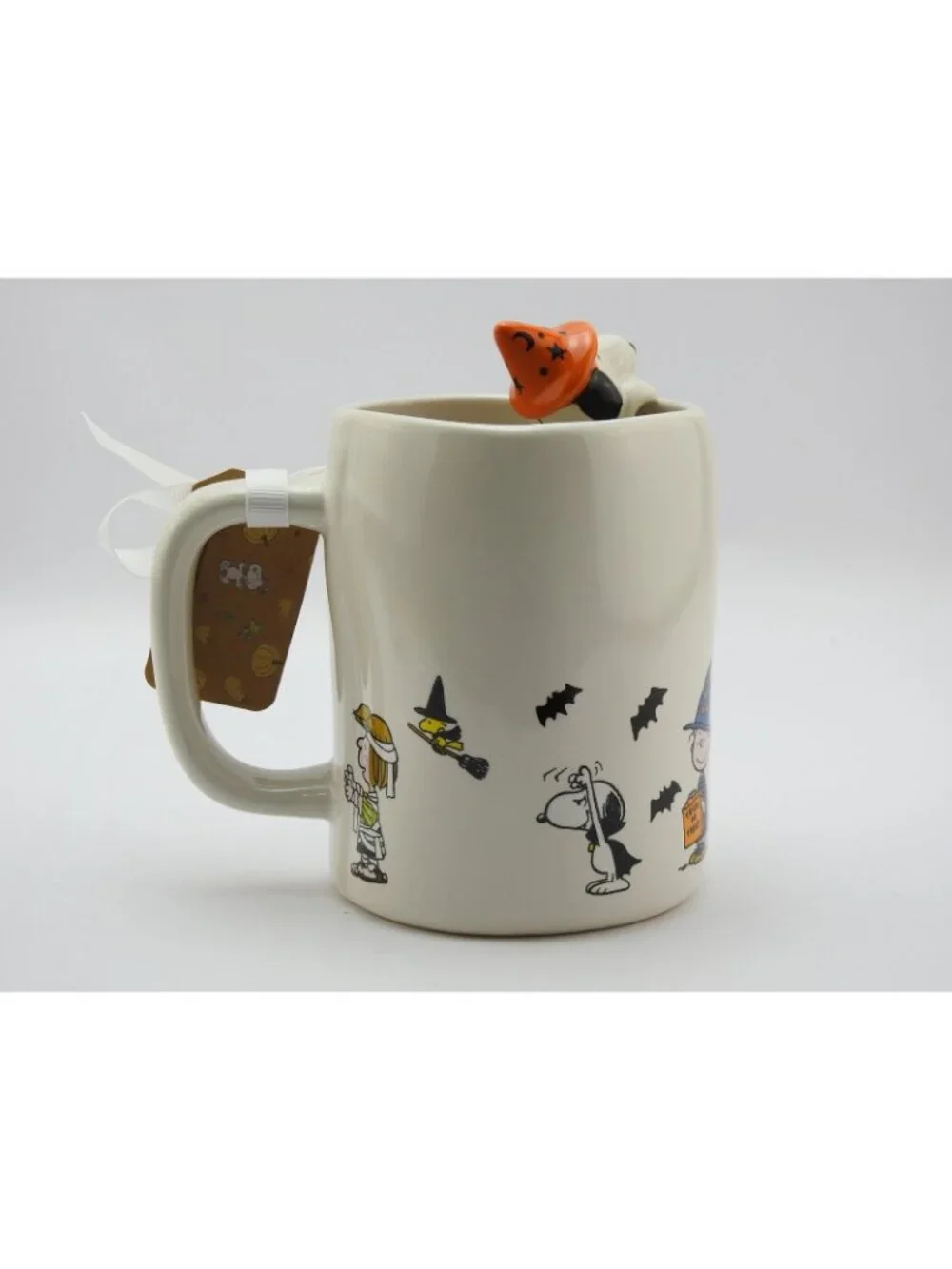 Peanuts Rae Dunn Snoopy Halloween Mug 3D Topper Happy Halloween NWT